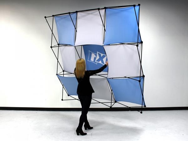 X1 2.5 ft. -- 1x3 O Fabric Pop-Up Display Assembly