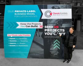 VK-1450 The Big One Portable Display with SEG Fabric Graphics, Engineered Aluminum Frame, and (2) LED Stem Lights