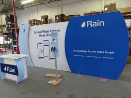 VK-6002 Modular Exhibit with SEG Tension Fabric Backlit and Non-Backlit Graphics -- View 2
