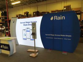 VK-6002 Modular Exhibit with SEG Tension Fabric Backlit and Non-Backlit Graphics -- View 3