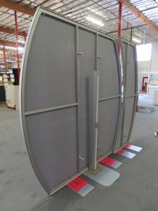 VK-6002 Modular Exhibit with SEG Tension Fabric Backlit and Non-Backlit Graphics -- View 6