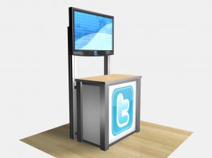 RETPG-1232 / Rectangular Counter Kiosk
